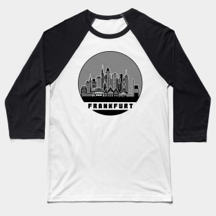 Frankfurt Germany Skyline Baseball T-Shirt